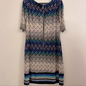 Jessica Howard dress sz 16 zipper back stretch with slip plus